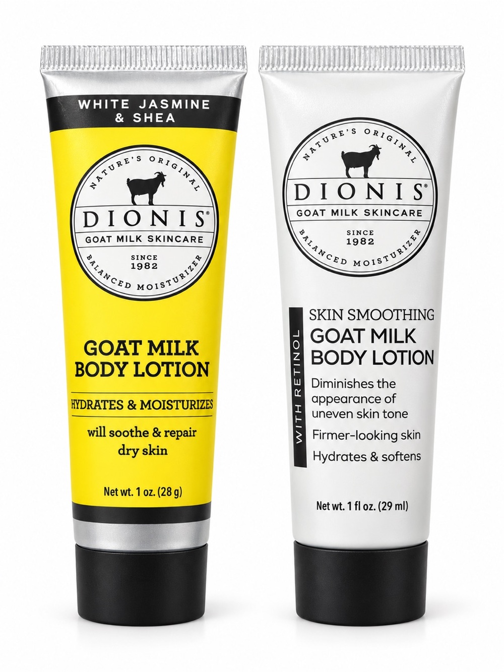 Dionis Goat Milk Body Lotion Mini Duo 1oz X 2 BRAND NEW/SEALED